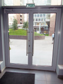 Дверь из профиля Alutech W62 (теплый)
